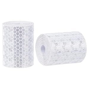 GORGECRAFT 3 Rollen Reflektierendes Klebeband, Weiß, Wasserdicht, Selbstklebend, Hochsichtbar, Sicherheitswarnband, Aufkleber Für Auto, LKW, Motorrad, Boot, Wohnmobil, 3 m X 5 cm Pro Rolle