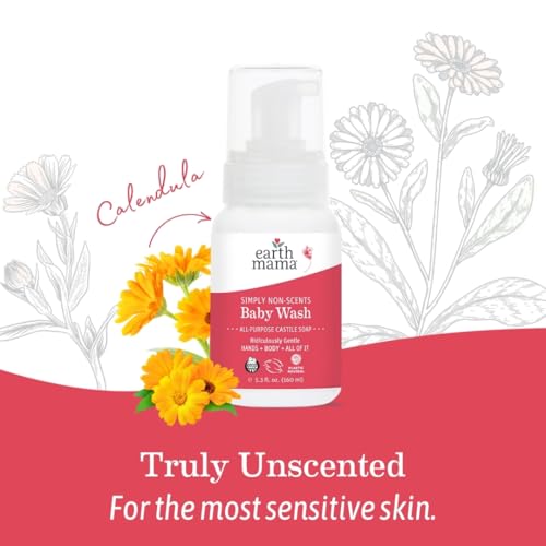 Earth Mama EM-060 Simply Non-Scents Baby Wash Foaming Hand Soap, Organic All-Purpose Fragrance Free Body Wash For Sensitive Skin, Castile Soap thumb #9