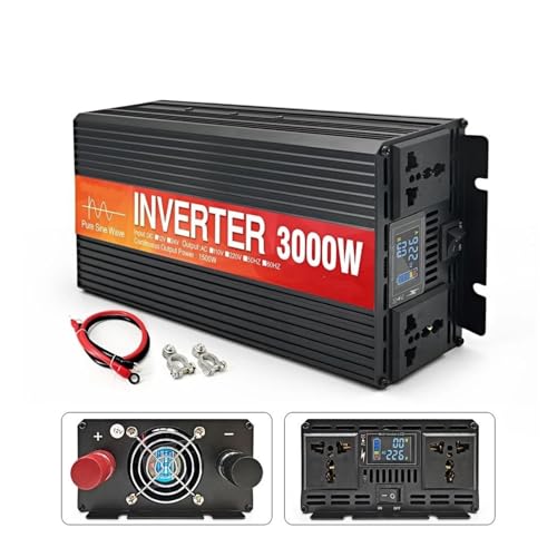 Onduleur à onde sinusoïdale 24V 220V avec écran LCD pour votre alimentation électrique autonome