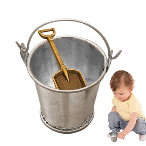 gifyym Pelle À Cendres - Seau À Cendres avec Couvercle Et Pelle | Jeux De Plage | Accessoires Réalistes pour Maison De, Décoration, École & Projets Artistiques