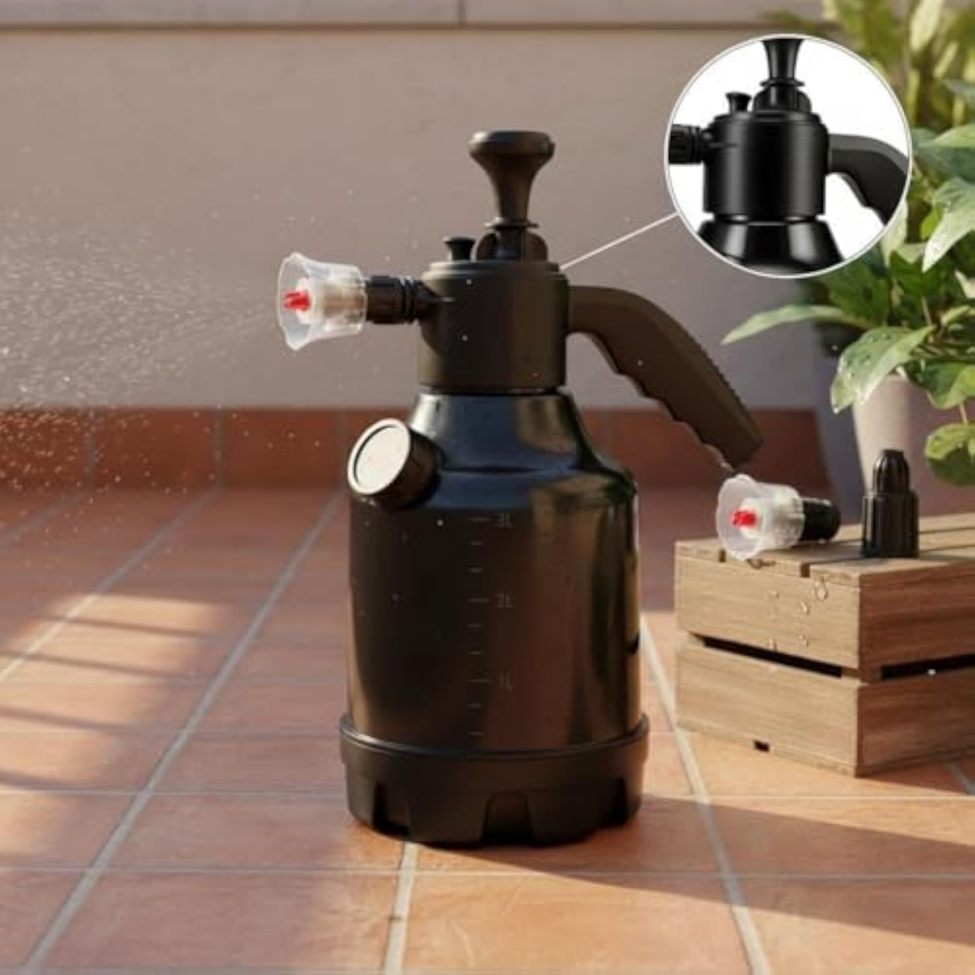 Air-Powered Foam Bottle Continuous Spray Dispenser