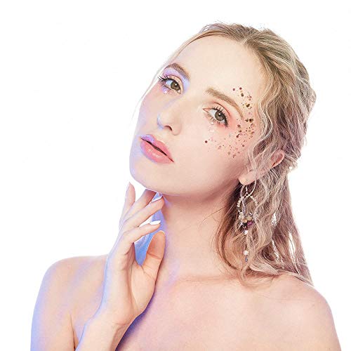 20 Boxes Holographic Cosmetic Festival Chunky Glitters Sequins,20 Colors Total 200g Nail Sequins Iridescent Flakes, for Body Face Hair Make Up Nail Art Mixed Color Glitter - Thumbnail 2