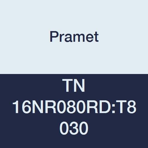 TN 16NR080RD:T8030 Carbide Indexable Internal Threading Insert, Multi-Material (P30,M25,K30), Round 30 Degree Full Profile, TPI 8, 3 Cutting Edges, PVD, Use SER/L Toolholder, Gold (Pack of 5)