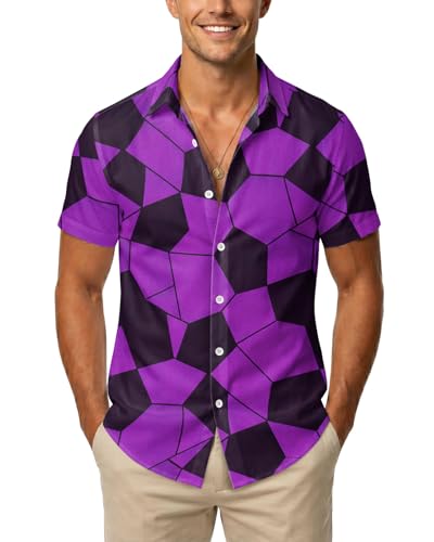 99TIMORO Demon Fighter Movie Summer Button Down Shirt Men Short Sleeve Top