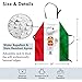 Lunarable Italian Flag Apron, Colorful Caricature Chef Smiling Cuisine Traditional Mediterranean Diet, Unisex Kitchen Bib with Adjustable Neck for Cooking Gardening, Adult Size, Green Red
