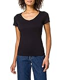 T-Shirt edc by ESPRIT Damen 041CC1K305 T-Shirt, 001/BLACK, M