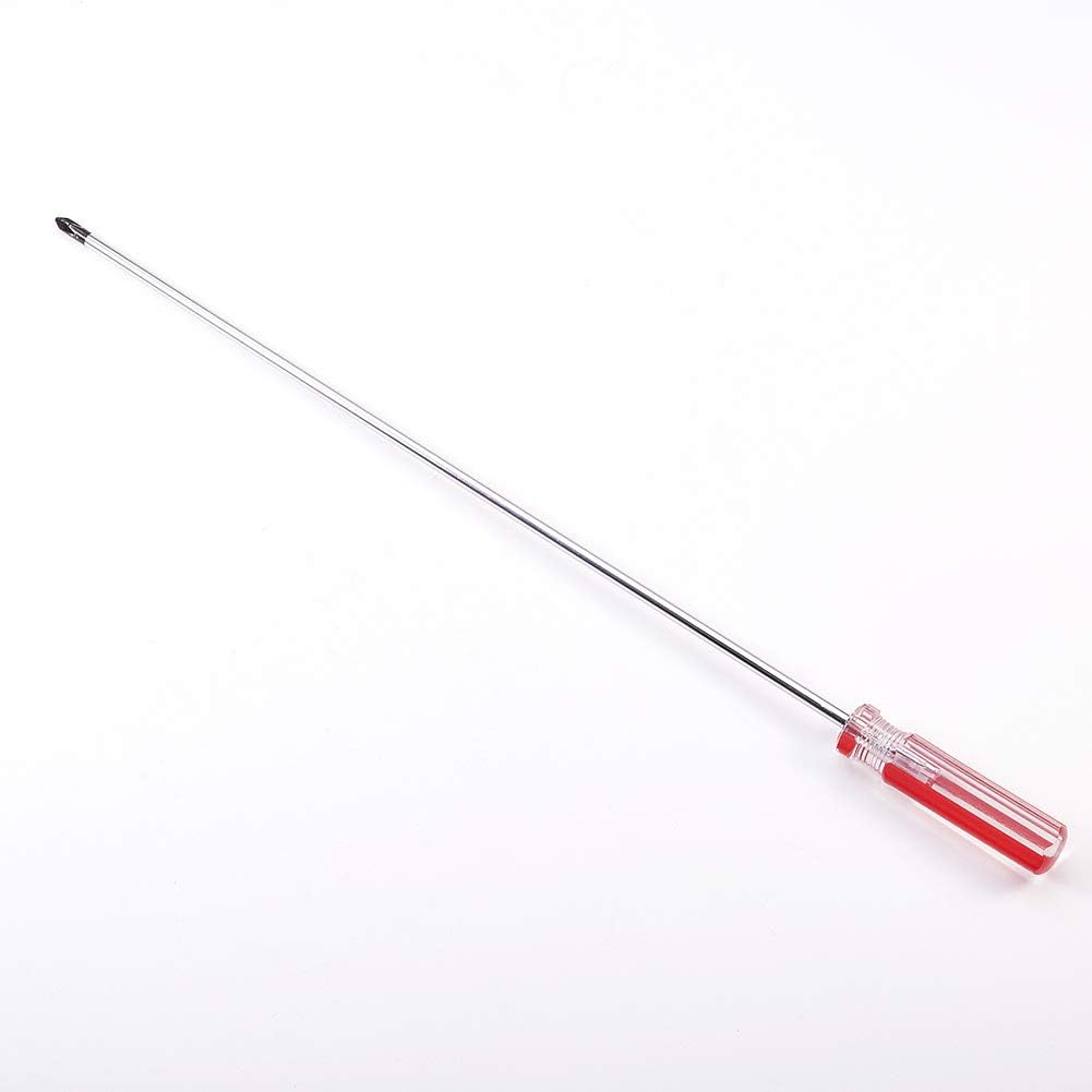 Utoolmart Phillips Screwdriver, 5mm Magnetic Cross Head Tip Screwdriver, 300mm 45# Steel Shaft, with 75mm Plastic Handle, for Repair Home Improvement Craft, 1 Pcs