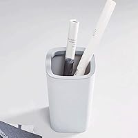 Vista 6 de Botes de basura con anillo de presión, contenedor de basura de plástico para baños, cocinas, oficina en casa (color : verde)