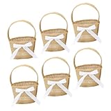 Mini panier d'invitée : couleur naturelle et texture fine, à la fois simple et élégante, la couleur ne se décolore pas facilement, petit panier de demoiselle d'honneur