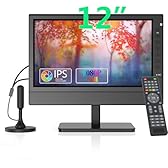 ZOSHING TV 12 pollici IPS 1080P,TV Portatile con Digitale DVB-T2 sintonizzatore Freeview,HDMI,USB,ingresso AV,ricarica da auto a 12 V per i paesi europei