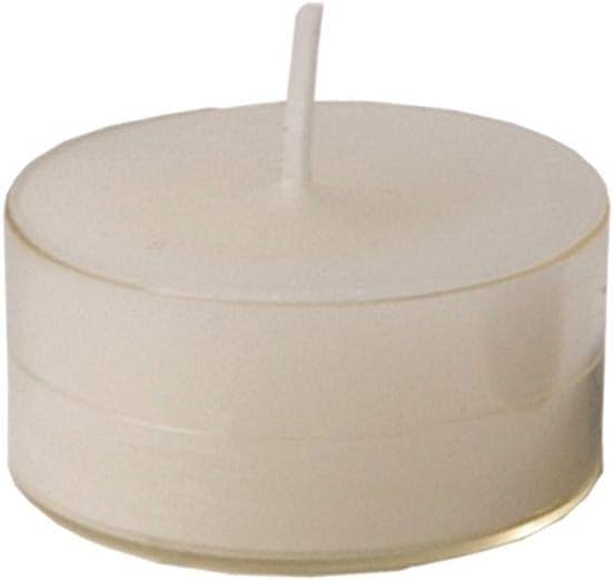 Spaas 24 Scented Clearlights, Tealights in Transparent Clear Cup, 4.5 Hours, Sensual Blush