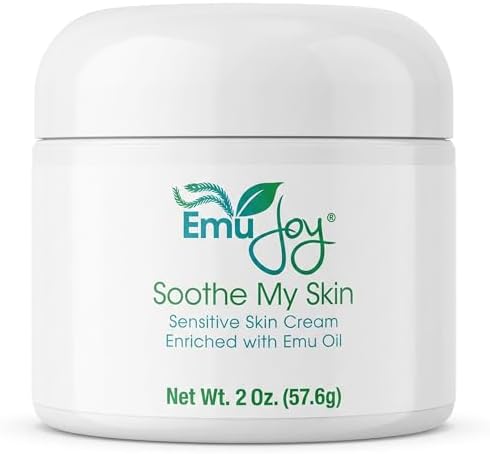 Emu Joy Soothe My Skin Cream - Rich Moisturizing Emu Oil Skin Cream with Natural Ingredients for Dry, Sensitive Skin - Daily Hydration & Comfort