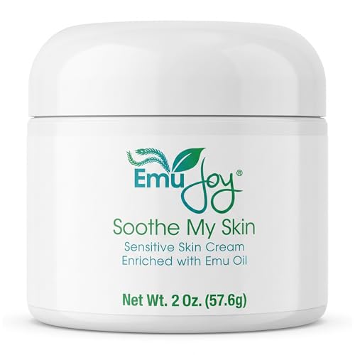 Emu Joy Soothe My Skin Cream - Rich Moisturizing Emu Oil Skin Cream with Natural Ingredients for Dry, Sensitive Skin - Daily Hydration & Comfort