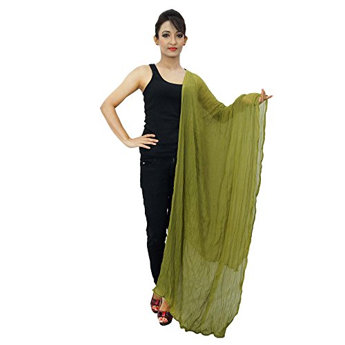 Chiffon Blend long Stole Scarves Solid Pattern Dupatta Indian Chunni Head Scarf2