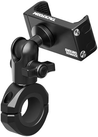 Tackform Black Motorcycle ALL METAL Phone Mount - 20MAXX Spring C...
