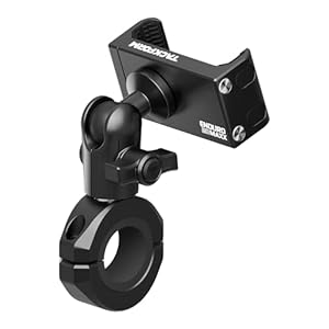 Tackform Motorcycle Phone Mount - 20Maxx Spring Cradle | Bc3 Universal Clamp | Short Reach Arm 1