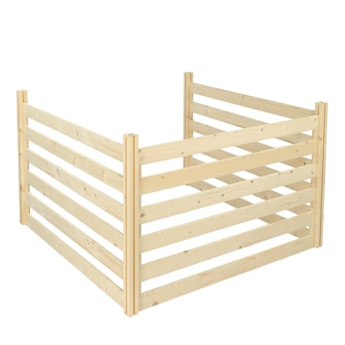 Kshioe 48" Privacy Fence for Outdoor, 3 Panels Air Conditioner Fence for All Weather, Fence Panels for Patio Trash Can, Pool Equipment