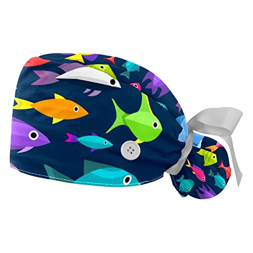 Chapeaux de travail poisson coloré JDEZ pour encadrer vos journées de service actif