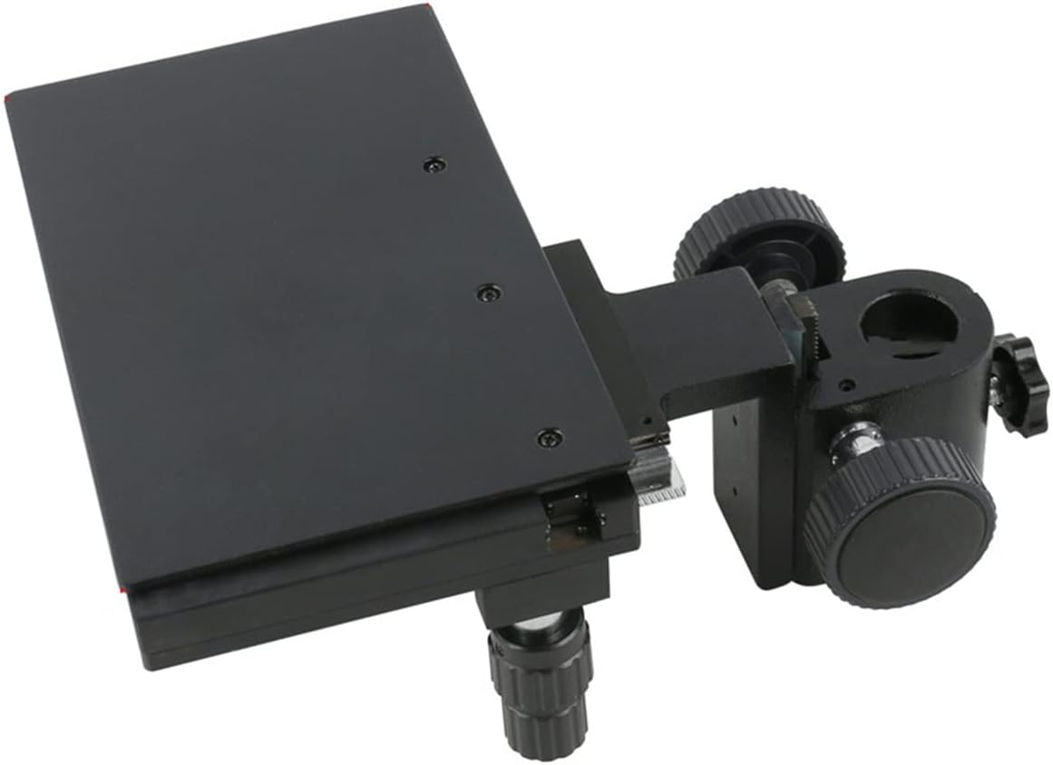 Lab Microscope Slides X Y Movable Stage 25mm/32mm Installation Diameter Adjustable Video Microscope Bracket Accessories Microscope Parts (Size : 25mm A Type)