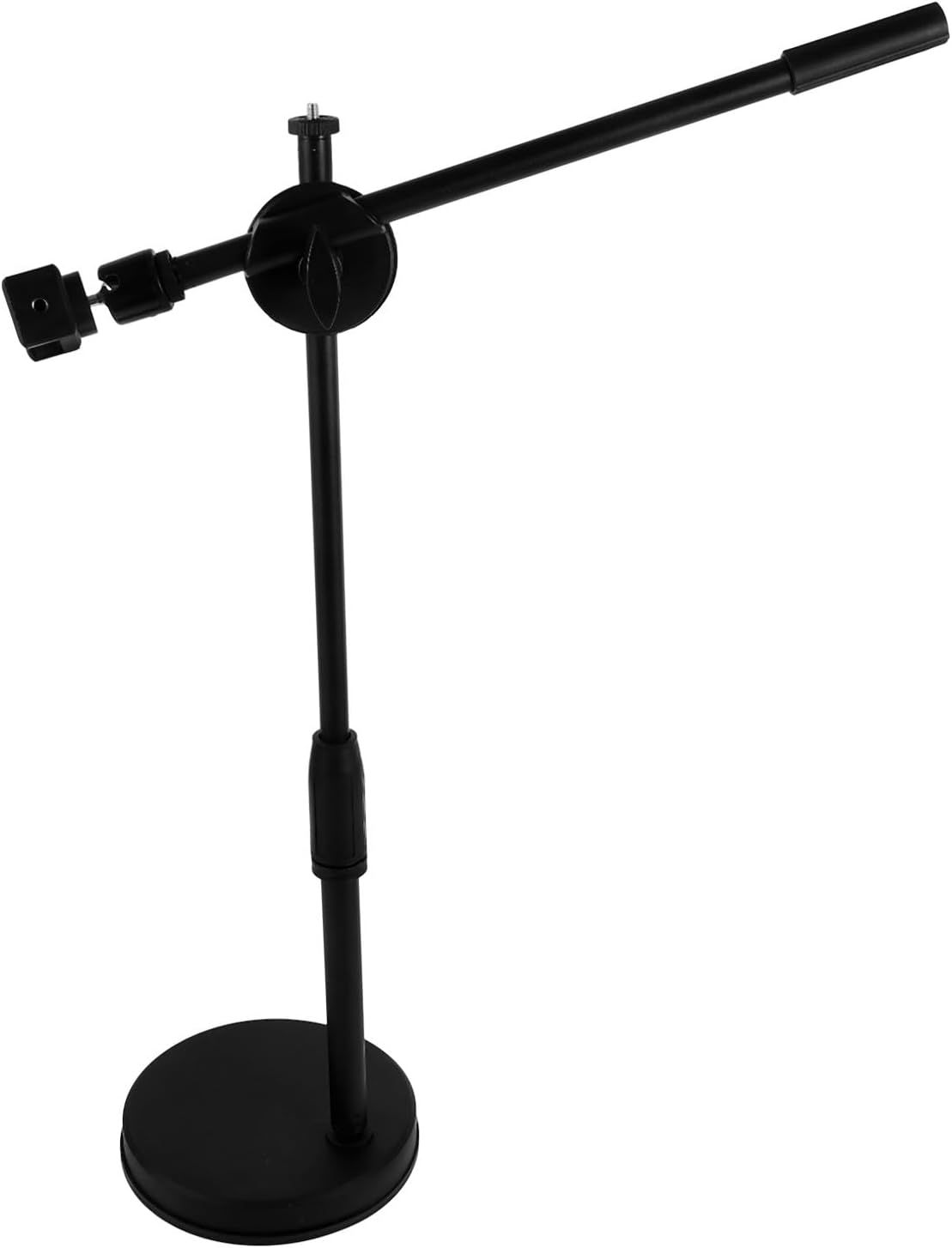 Desktop Phone Stand for Recording with 360° Rotation Overhead Camera Mount and Adjustable Phone Holder for Live Streaming, Video Filming, and Nail Art Photography