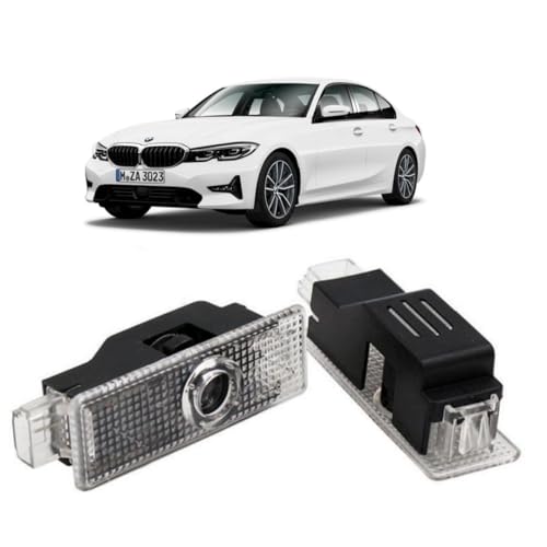 Luzes Laterais de Cortesia LED Projetor de Logotipo Compatível com Carros BMW, Par (Logo BMW)