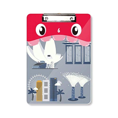 Porte-bloc A4 Singapour à pois style art déco tendance pour l'organisation de vos documents