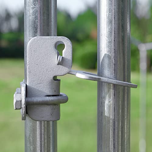 Hittite 1-3/8" Kennel Gate Latch Butterfly Latches, Chain Link Fence Gate Latch Lock For Dog Kennels And Kennel Panels From 1-1/4'' To 1-3/8" Kennel Gate Frame #TOP1