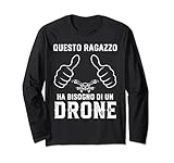 Drone Pilota Divertente Tricottero Quadricottero Maglia a Manica