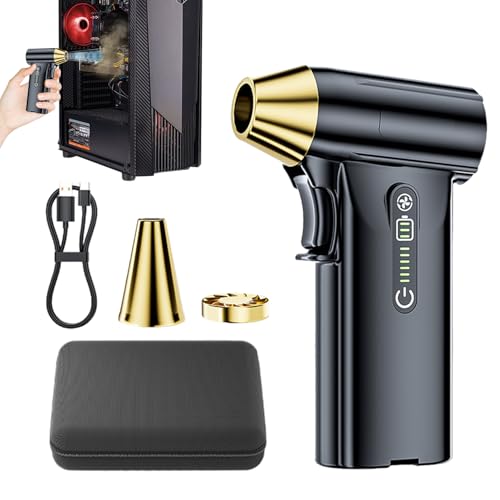 エアダスタークリーナー ? 高速電動ブロワー、圧縮空気デバイス 130000RPM ホームオフィス用 電子機器、車内、キーボード、カメラレンズ用の多目的クリーニングガジェット