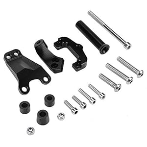 KSTE Amortisseur de Direction Moto CNC Support stabilisateur Kit de Montage for Kawasaki ER-6N 2012-2015