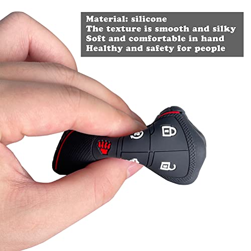 Tandrive Key Fob Cover For 2022 2023 Chevy Silverado 1500 Gmc Sierra 1500, Silicone, 2-Pack, Black #TOP3