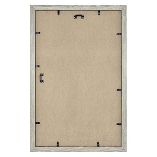 MCS Studio Gallery 14x22 Poster Frame Gray Woodgrain, Vertical & Horizontal Wall Hanging Large Picture Frame for Photos, Posters & Art Prints (1-Pack)