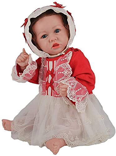 MWKL Nette Reborn Puppe Vollsilikon Körper Wiedergeburt Puppe Simulationspuppe Lebensechte Realistische Badebare Reborn…