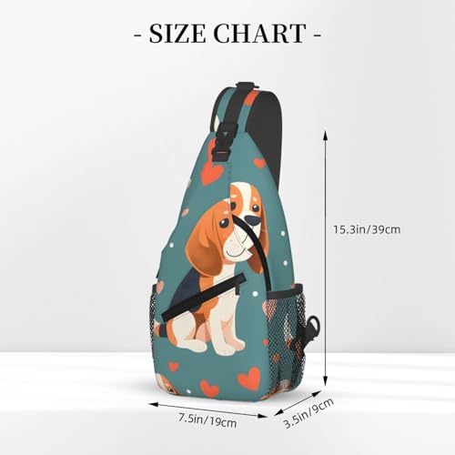 Bolso bandolera Funny Dachshund para viaje unisex miniatura 3