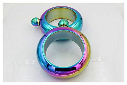 Gift Boxed Flask Armband, Rvs Heren En Dames Armband Heupfles Draagbare 3.5 Oz Armband Armband Cover Rvs Verborgen Wijnfles Trechter Verjaardagsfeestje Club Bar Gift (Color : Multi-colored) - Image 8