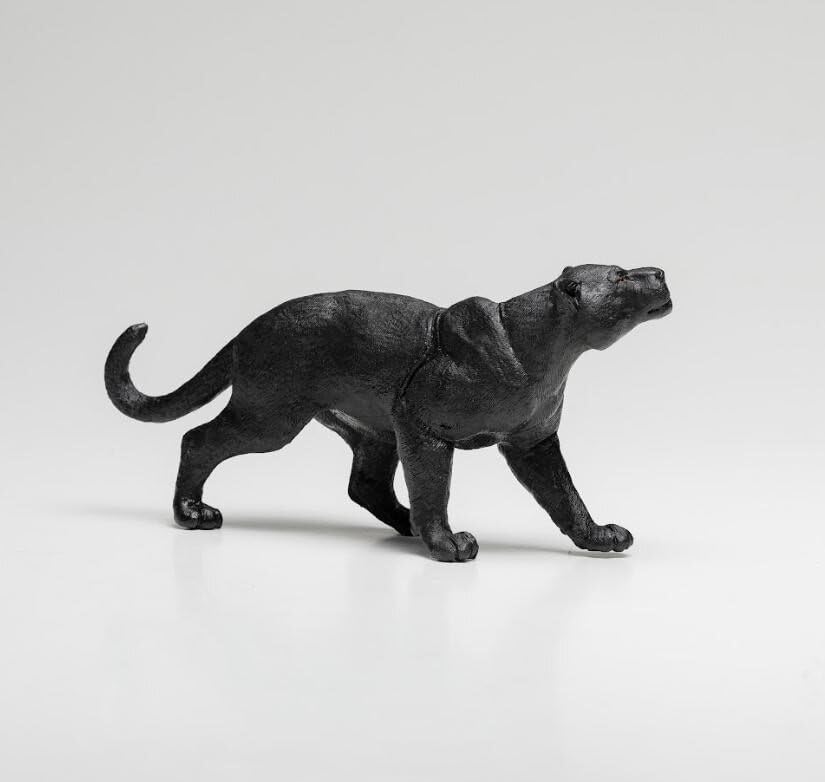 Amazon.co.jp: ZAGA Toys 大型ブラックパンサー、リアルな動物の置物で