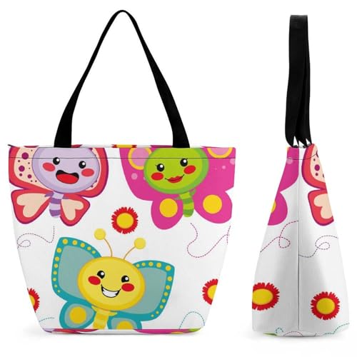 Sac de shopping papillon spacieux pour transporter tout le quotidien