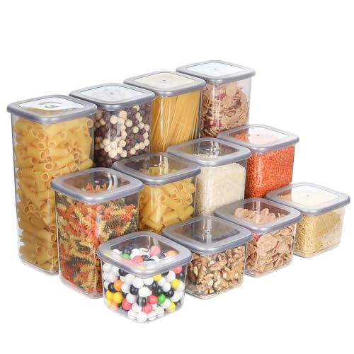 T&D HOME GOODS Storage Jars with Lid, Airtight, Set of