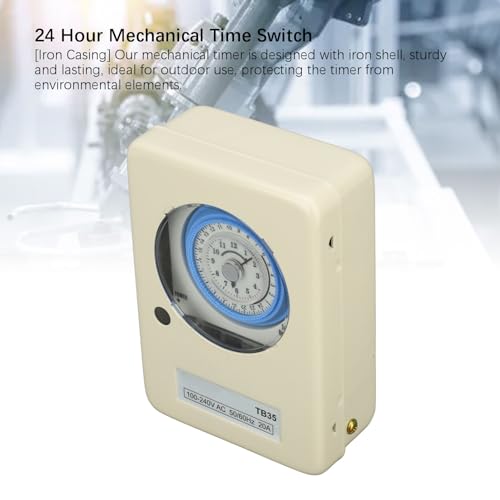 Minuterie mécanique SPST batterie extérieur étanche programmateur 24h
