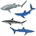 Safari Ltd. Pelagic Fish TOOB - Figurines of Sailfish, Swordfish, Yellowfin Tuna, Silky Shark, Oceanic Whitetip, Great White, Blue Shark, Mako, Whale Shark, and Sardines - Toy Set for Kids Ages 3+