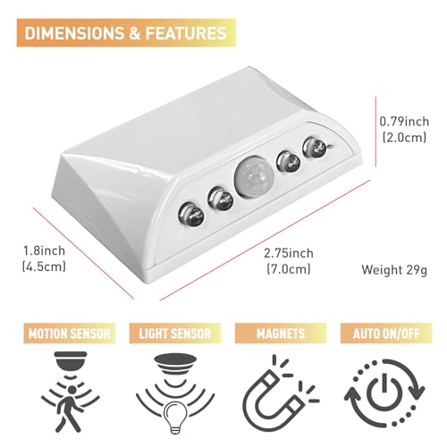 50% Off White Motion Sensor Night Light with Auto On/Off - Image 6