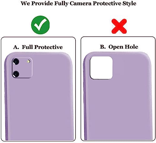 Image of A rtistque Liquid Silicone Back Cover Case for Realme C11 Shockproof TPU Soft Flexible with Camera Protection - Purple