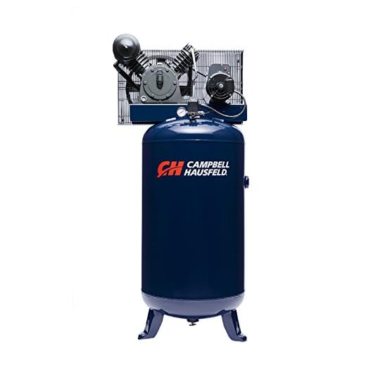 Air Compressor, 80 Gallon Vertical Two Stage 14CFM 5HP 208-230V 1PH (Campbell Hausfeld HS5180)