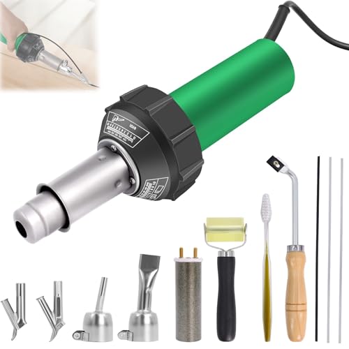 1600W Plastic Welder Kit 100V Hot Air Welding Gun with Nozzles