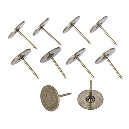 Clavos para tapicería y chinchetas de pulgar resistentes para fijar cuero en sillas de madera antiguas