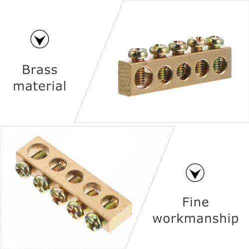 Conector de bloque de cobre SOIMISS: terminales de distribución de 5 orificios de alta pureza 4