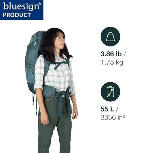 Osprey Fairview Trek 55L Women's Travel Backpack, Black OS by Osprey - Used condition - Image 2