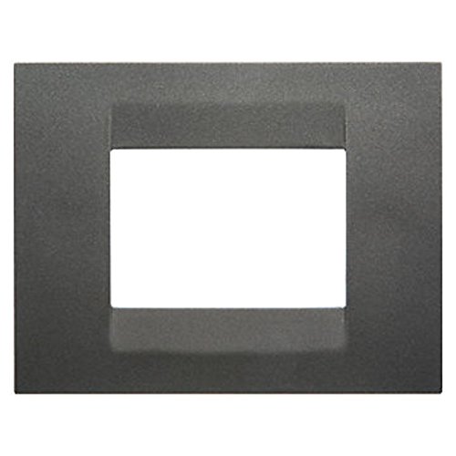 Gewiss GW16403VA Chorus Geo Placca, 3 Posti, Ardesia