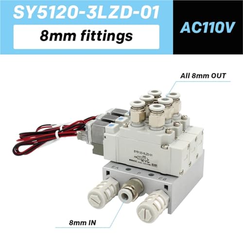 Vanne électromagnétique SY5120 pour commande électronique précise de cylindre - 3