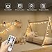 DealBeta Battery Operated Fairy String Lights, Acrylic Gems Jewels String Lights with Remote 8 Modes Timer Function,30 Warm White LED Battery Powered Fairy Lights for Bedroom Party Decor